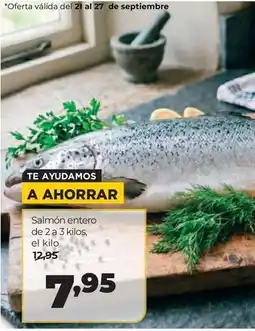 Alimerka Salmón entero de 2 a 3 kilos oferta