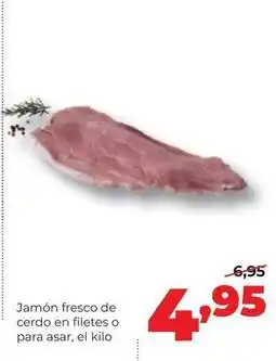 Alimerka Jamón fresco de cerdo en filetes o para asar oferta