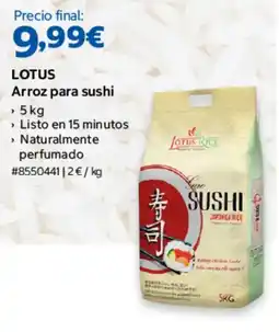 Costco Lotus arroz para sushi oferta