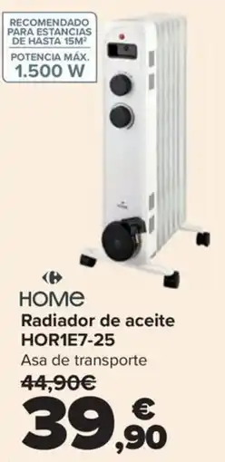Carrefour Home radiador de aceite hor1e7-25 oferta