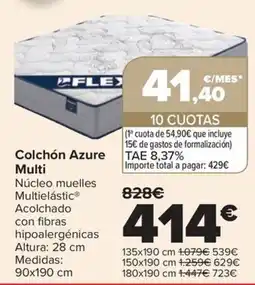 Carrefour Flex colchón azure multi oferta