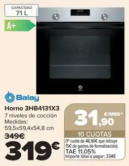 Carrefour Balay Horno 3HB4131X3 oferta