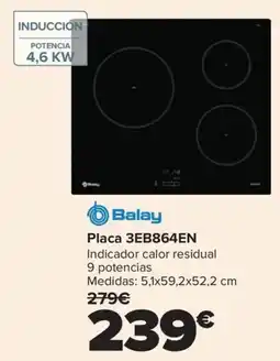 Carrefour Balay Placa 3EB864EN oferta