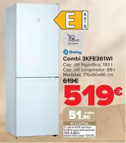 Carrefour Balay Combi 3KFE361WI oferta