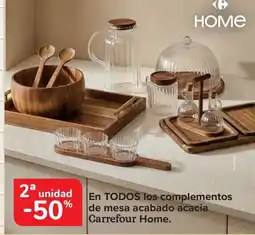 Carrefour Carrefour Home En todos los complementos de mesa acabado acacia oferta