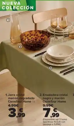 Carrefour Carrefour Home jarra cristal marrón degradado oferta
