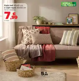 Carrefour Cojín indi o cojín rayas oferta