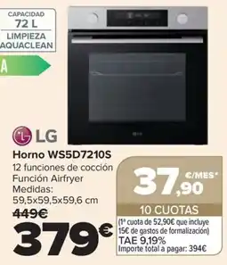 Carrefour LG Horno WS5D7210S oferta