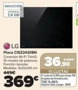 Carrefour LG Placa CI5Z2420BN oferta