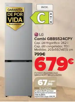 Carrefour LG Combi GBBS524CPY oferta