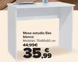Carrefour Eko mesa estudio blanco oferta