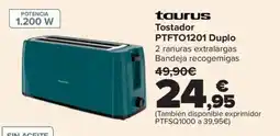 Carrefour taurus tostador ptfto1201 duplo oferta