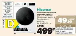 Carrefour Hisense lavadora-secadora wd11142bwl2 oferta