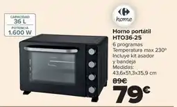 Carrefour Carrefour Home horno portátil hto36-25 oferta