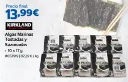 Costco Kirkland Signature algas marinas tostadas y sazonadas oferta