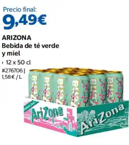 Costco AriZona bebida de té verde y miel oferta