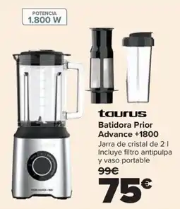 Carrefour taurus batidora prior advance +1800 oferta