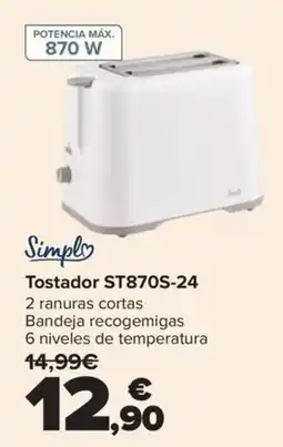 Carrefour Simple tostador st870s-24 oferta