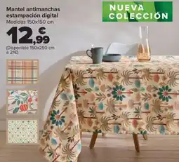 Carrefour Mantel antimanchas estampación digital oferta