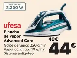 Carrefour ufesa plancha de vapor advanced care oferta