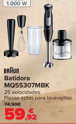 Carrefour Braun batidora mq55307mbk oferta