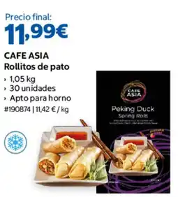 Costco Cafe Asia rollitos de pato oferta
