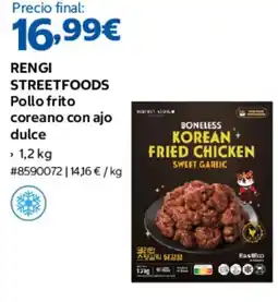 Costco Rengi streetfoods pollo frito coreano con ajo dulce oferta