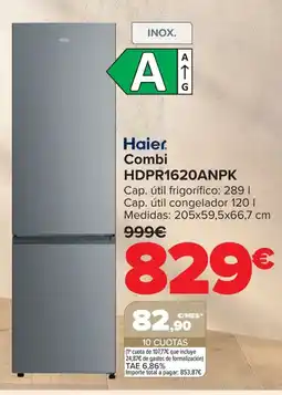 Carrefour Haier Combi HDPR1620ANPK oferta