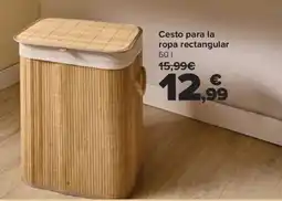 Carrefour Cesto para la ropa rectangular oferta