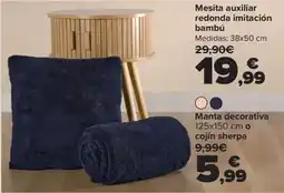 Carrefour Manta decorativa oferta