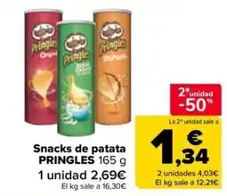 Carrefour Express Pringles snacks de patata oferta