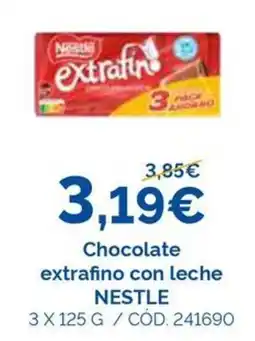 Dialsur Cash & Carry Nestle chocolate extrafino con leche oferta