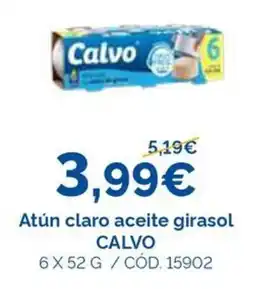 Dialsur Cash & Carry Calvo atún claro aceite girasol oferta