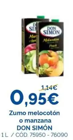 Dialsur Cash & Carry Don Simon zumo melocotón o manzana oferta