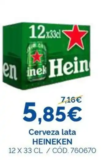 Heineken cerveza lata