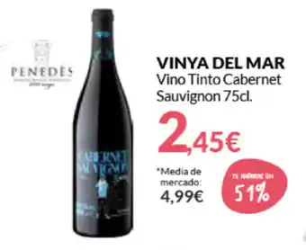 PrimaPrix Vinya del Mar Vino Tinto Cabernet Sauvignon 75cl. oferta