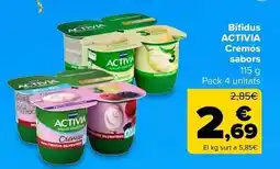 Carrefour Express Activa - bífidus cremós sabors oferta