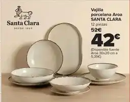 Carrefour Santa clara - vajilla porcelana aroa oferta