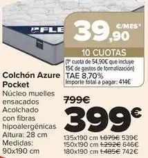 Carrefour Flex - colchón azure pocket oferta