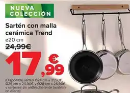 Carrefour Sartén con malla cerámica trend oferta