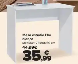 Carrefour Mesa estudio eko blanco oferta