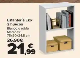 Carrefour Estantería eko 2 huecos oferta