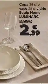 Carrefour Luminarc - copa o vaso vidrio equip home oferta