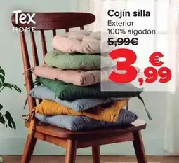 Carrefour Tex home - cojín silla oferta