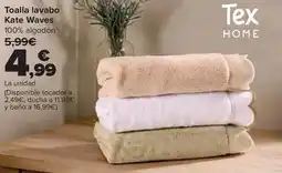 Carrefour Tex home - toalla lavabo kate waves oferta