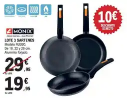 E.Leclerc Monix sartenes modelo fuego oferta