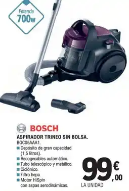 E.Leclerc Bosch aspirador trineo sin bolsa oferta