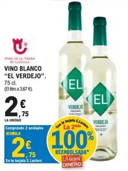 E.Leclerc El Verdejo vino blanco oferta