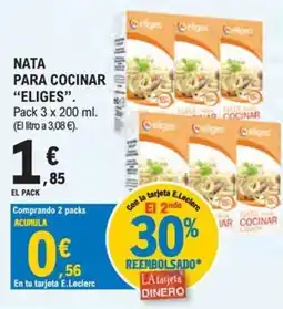 E.Leclerc Eligés nata para cocinar oferta