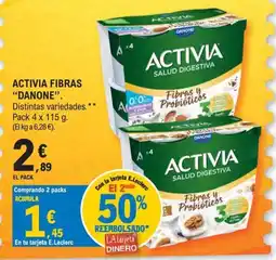 E.Leclerc activia fibras oferta